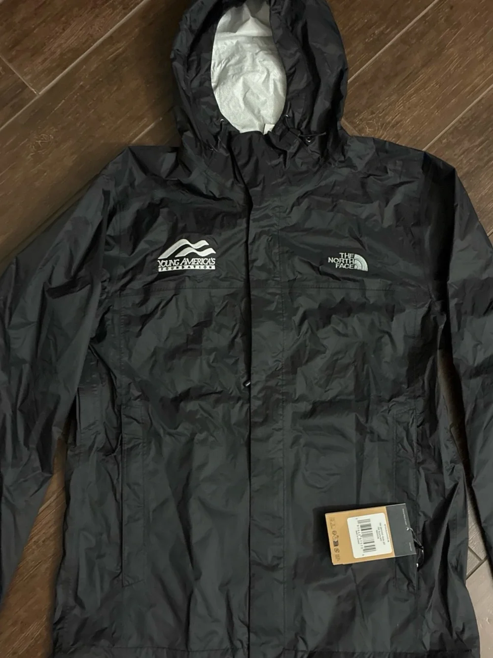 NWT. Brand New The North Face Black Dryvent Waterproof Hooded Jacket.